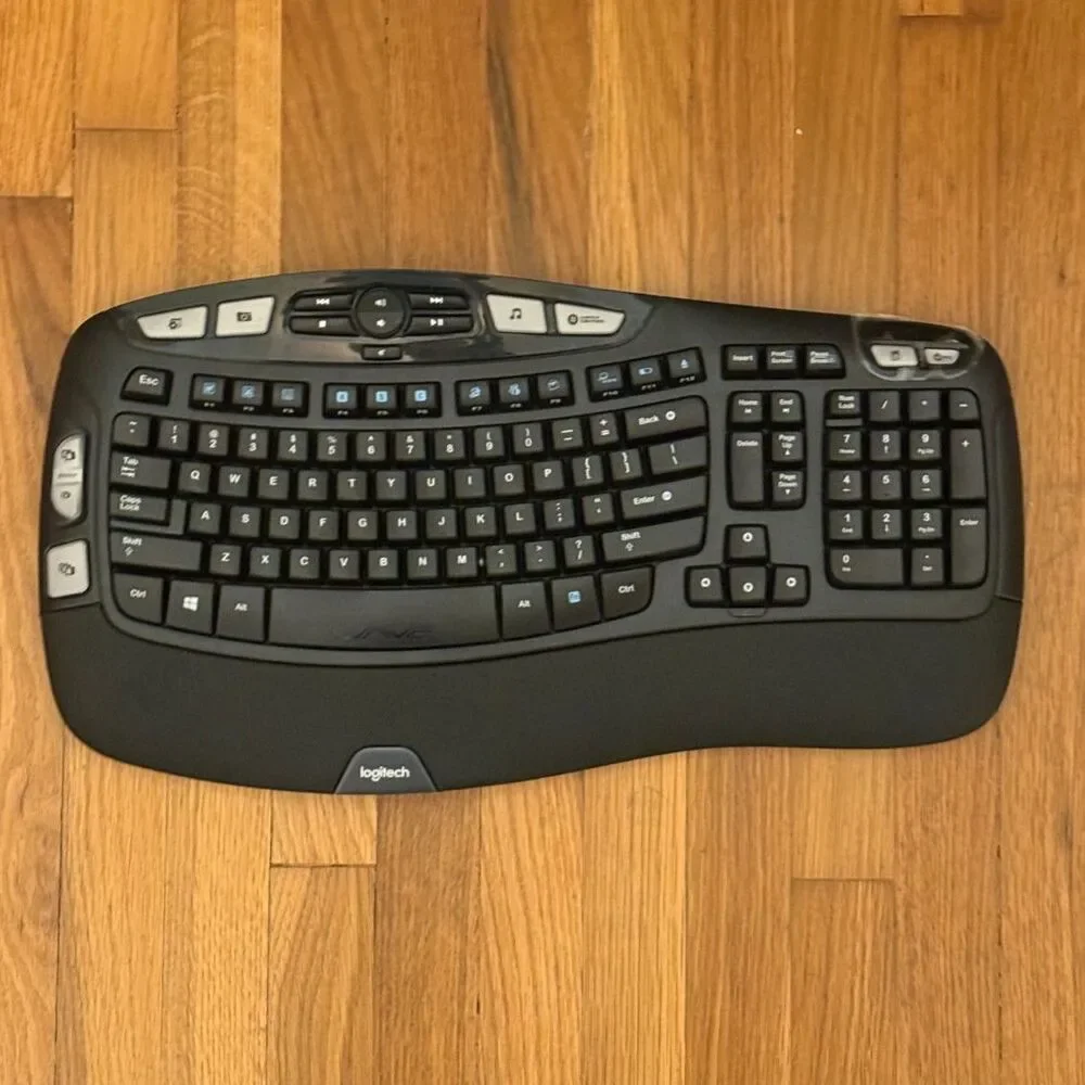 Logitech K350/MK550 Wireless Comfort Wave Keyboard NO USB Dongle (C)